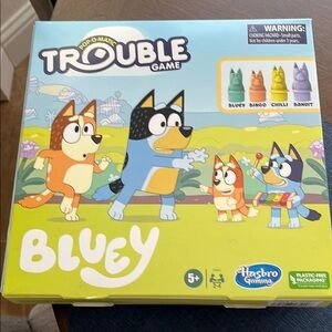 Hasbro Bluey Trouble Game with Colorful Characters